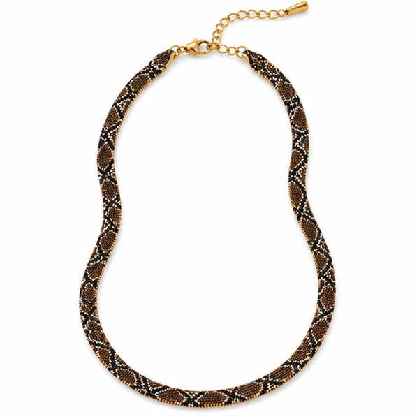 Braided Snake Necklace VÉNORA