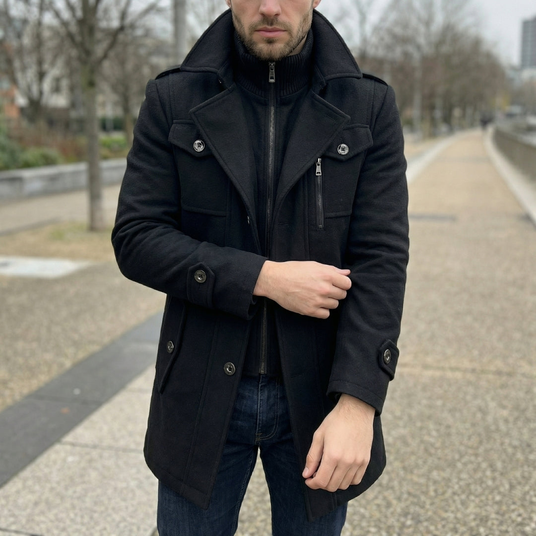 Colton – Klassischer Herrenmantel mit tailliertem Schnitt