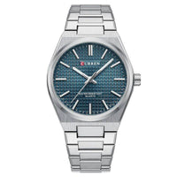 Silver and blue