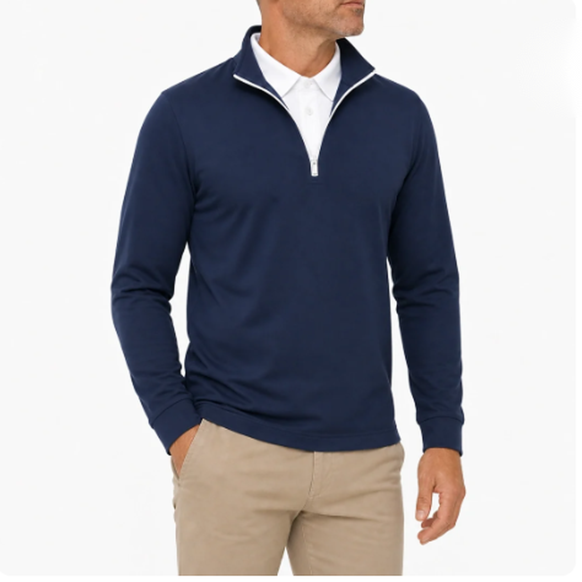 Leon - Men’s Ultra Comfortable 2-in-1 Quarter-Zip
