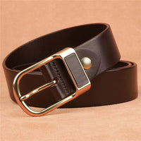 Brown gold buckle