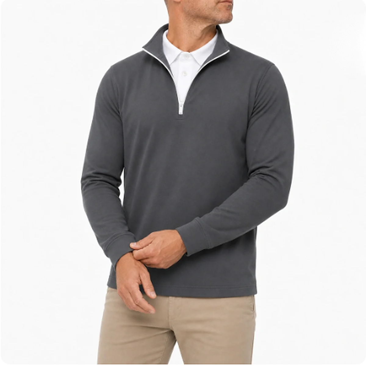 Leon - Men’s Ultra Comfortable 2-in-1 Quarter-Zip