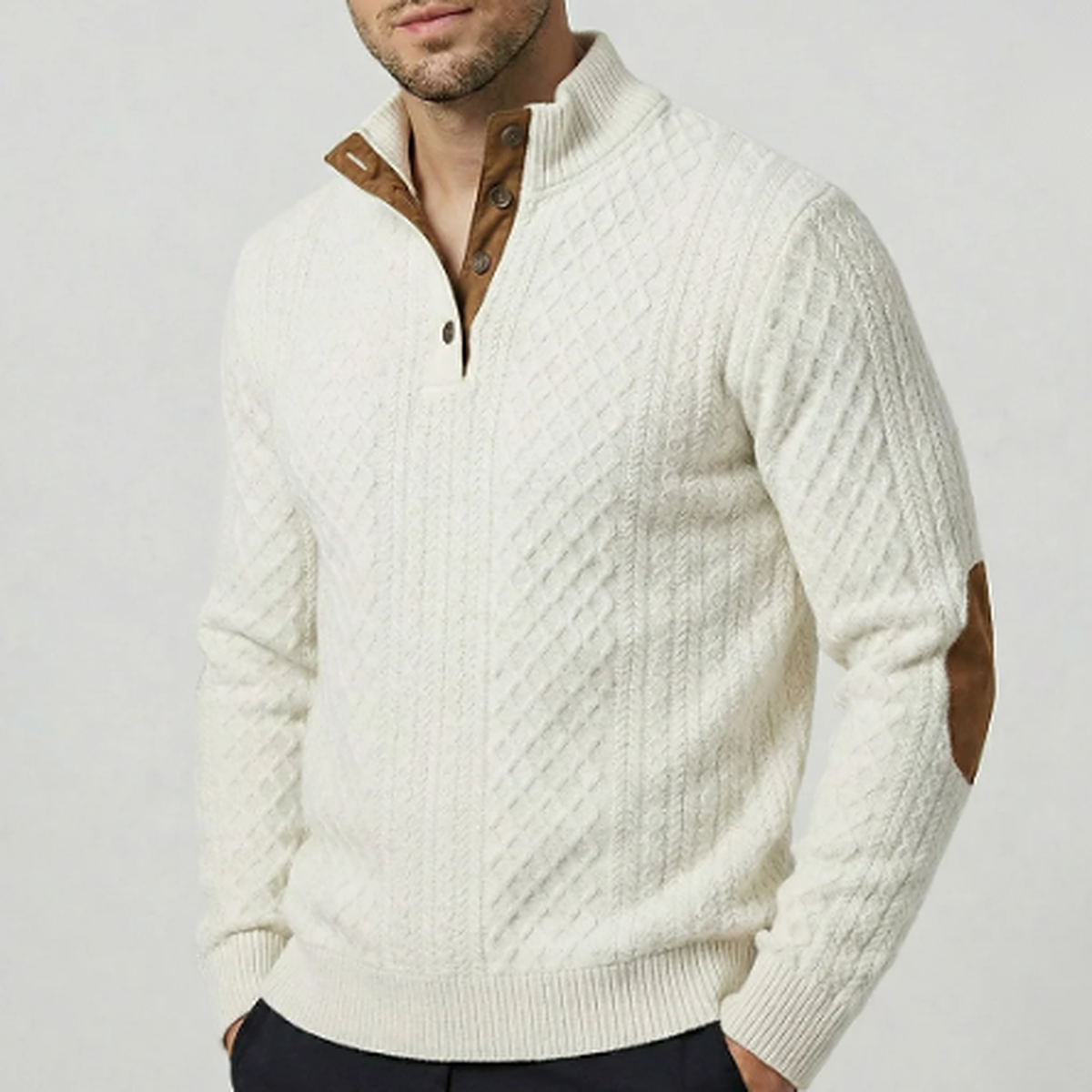 Crown - Men's Classic High Collar Pullover