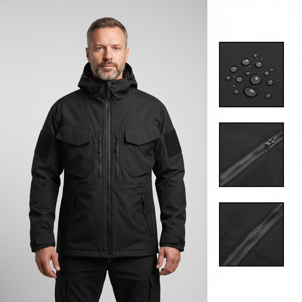 Taktisk militär vattentät jacka