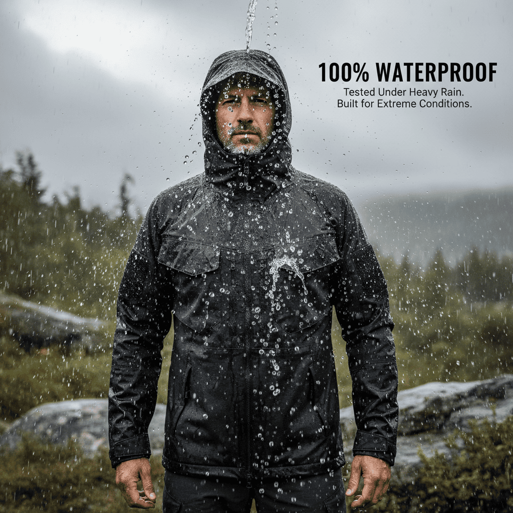 Taktisk militär vattentät jacka