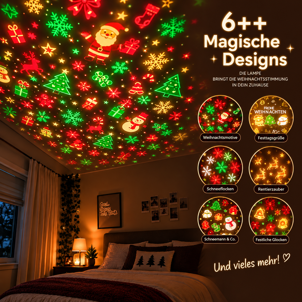 HollyGlow™ Weihnachtsprojektor 1 kaufen, 2 bekommen