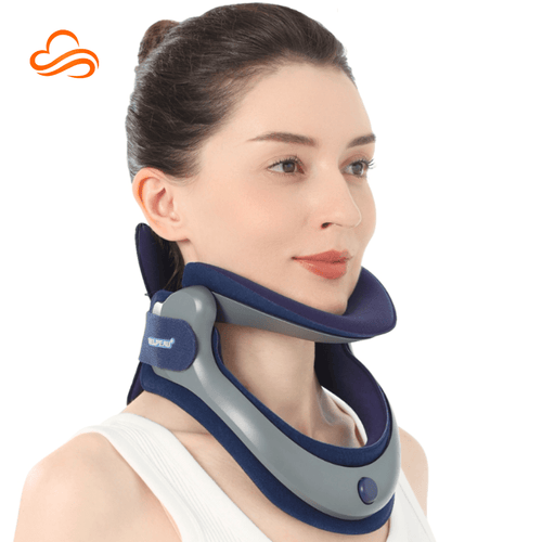 Colar de Tração Cervical Ajustável – Suporte Ergonômico, Alívio da Dor Crônica e Correção de Postura (Unissex)