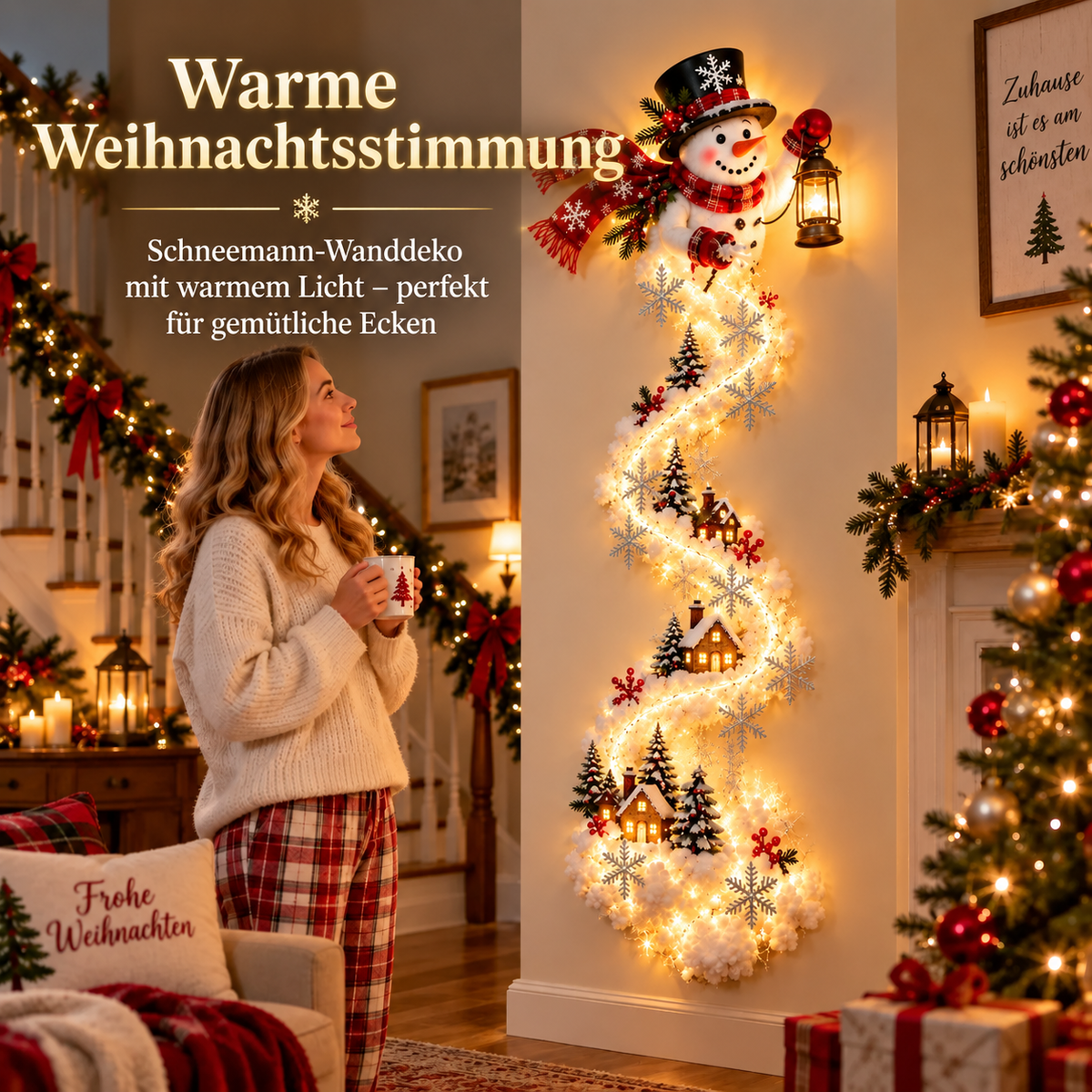 Magisches Weihnachts-Wandlicht-Display