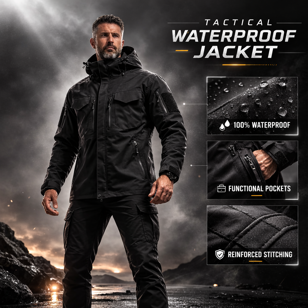 Taktisk militär vattentät jacka
