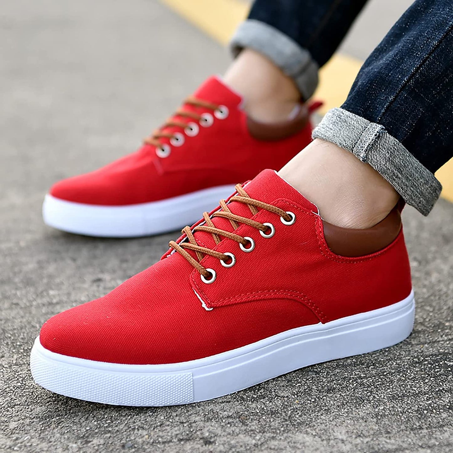 Magnus - Men’s Sneakers with a Crisp White Sole