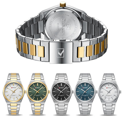 Herren-Uhr aus gebürstetem Edelstahl | Aether