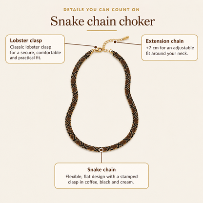 Braided Snake Necklace VÉNORA