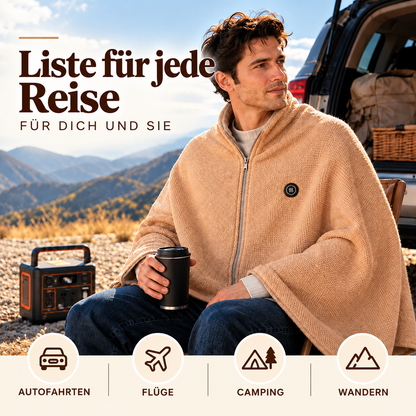 Beheizbare Reisedecke