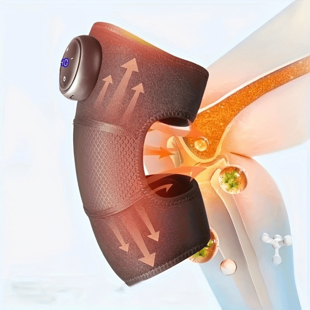 Massageador Portátil 3 em 1 (Joelho, Ombro, Perna) – Terapia de Calor e Vibração para Alívio da Dor Articular