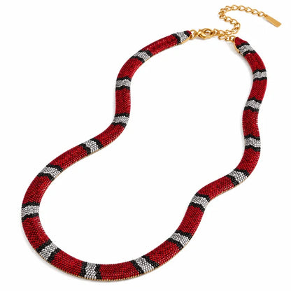 Braided Snake Necklace VÉNORA