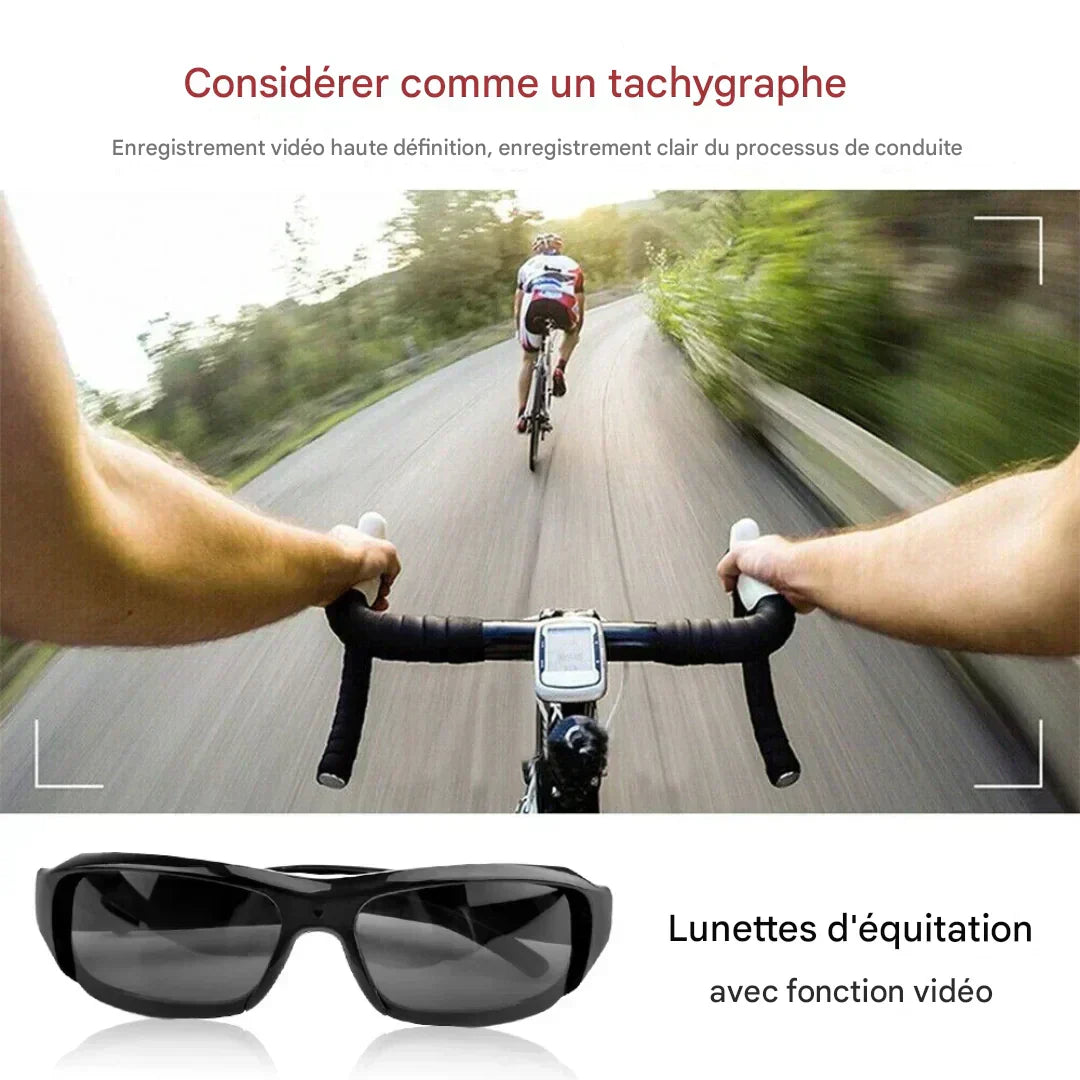 Lunettes de soleil avec caméra