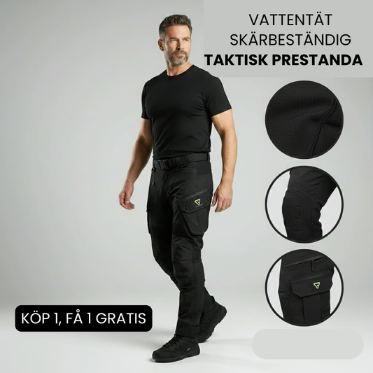 Taktiska militärbyxor – slitstarka och vattentäta. Köp 1, få 2