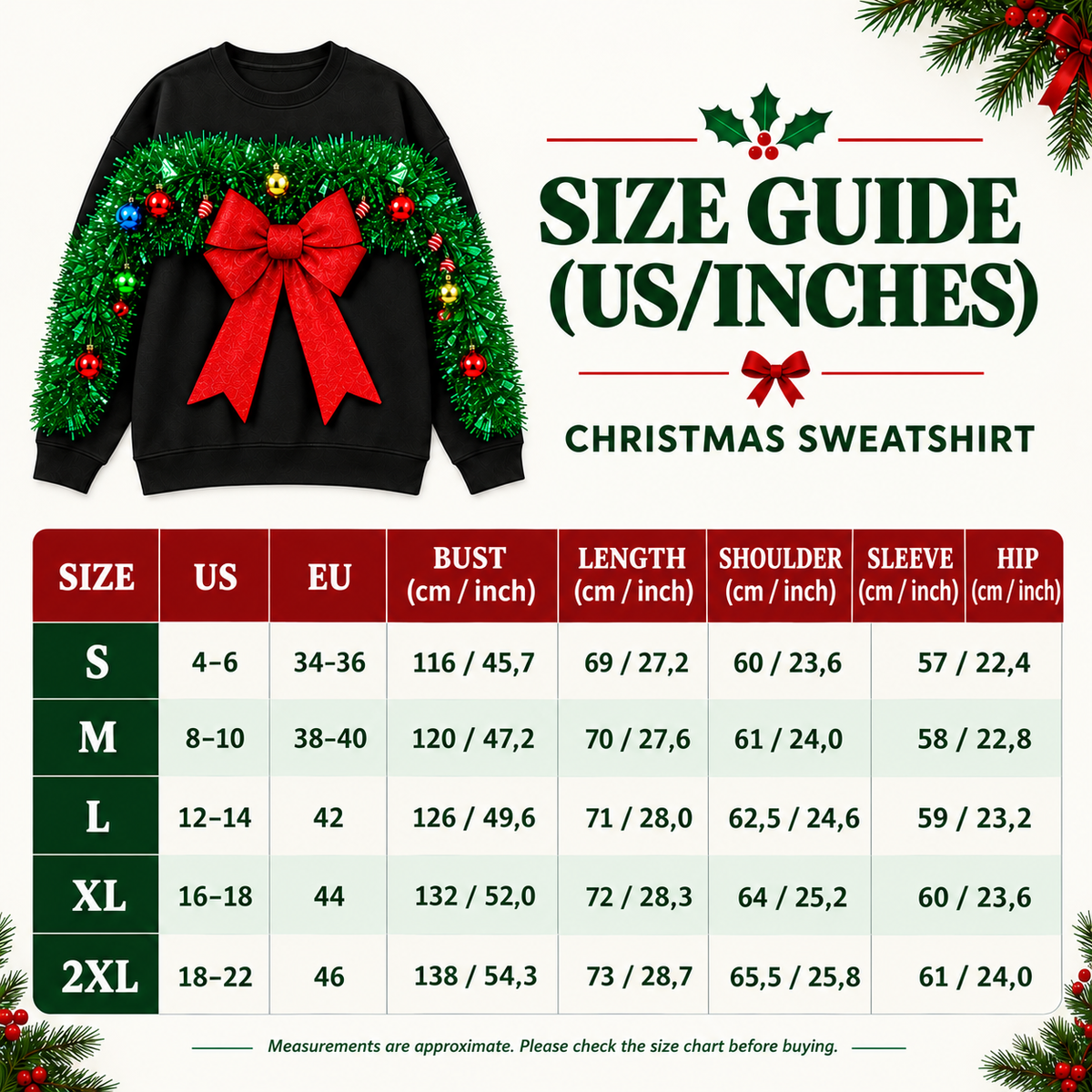CHRISTMAS BOW SWEATSHIRT 🎄