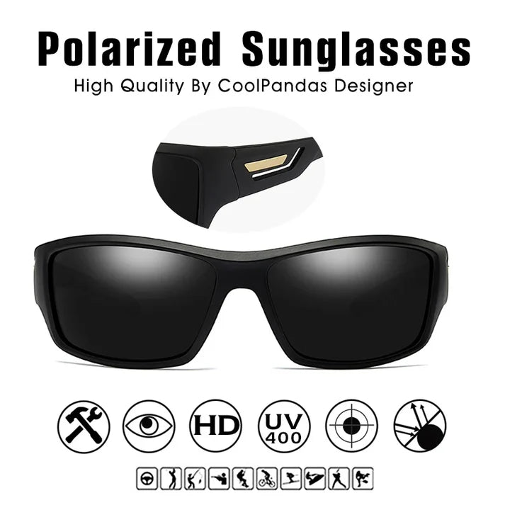 CoolPandas polariserade solglasögon – UV-skydd och körning.
