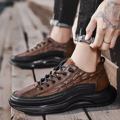 Drako® Herren Croc Skin Sneakers