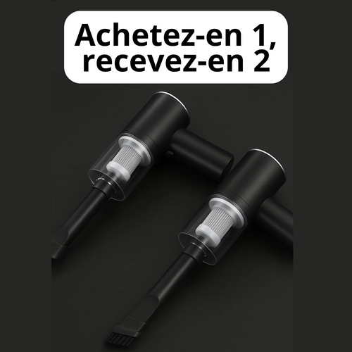 Aspirateur portable 3 en 1 - CleanMAX - Achetez-en 1 et recevez-en 2