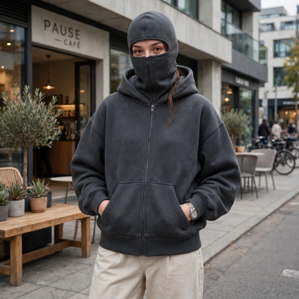 Balaclava Zip-up Hoodie