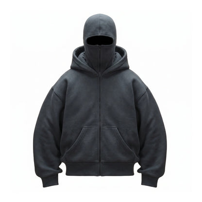 Balaclava Zip-up Hoodie