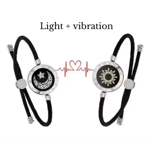 Long-distance bracelets Light + Vibration