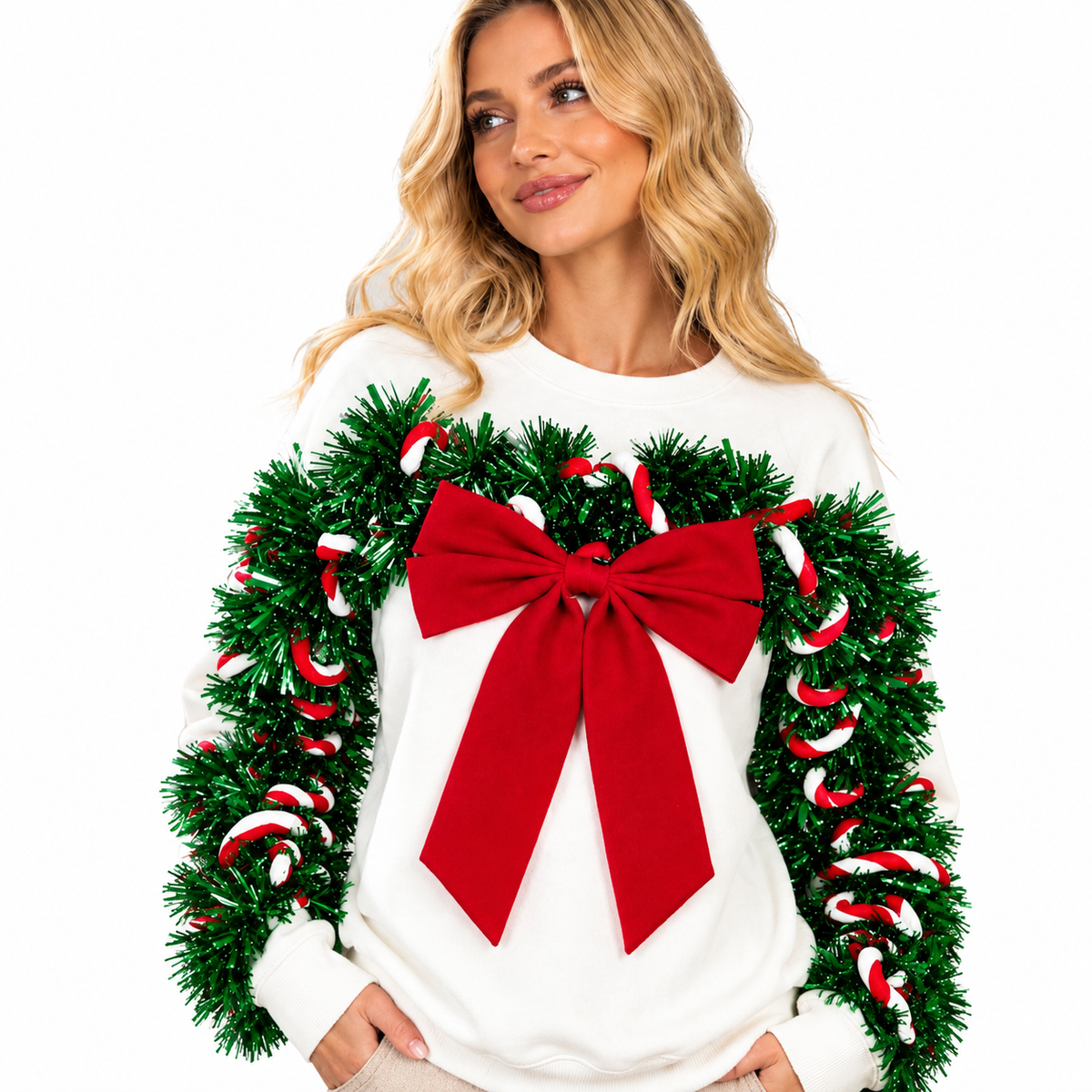 CHRISTMAS BOW SWEATSHIRT 🎄