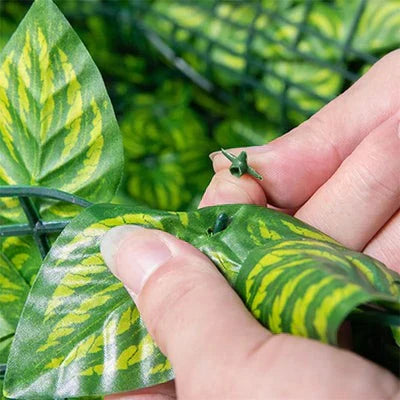 Panneau mural de feuillage artificiel pour jardin vertical