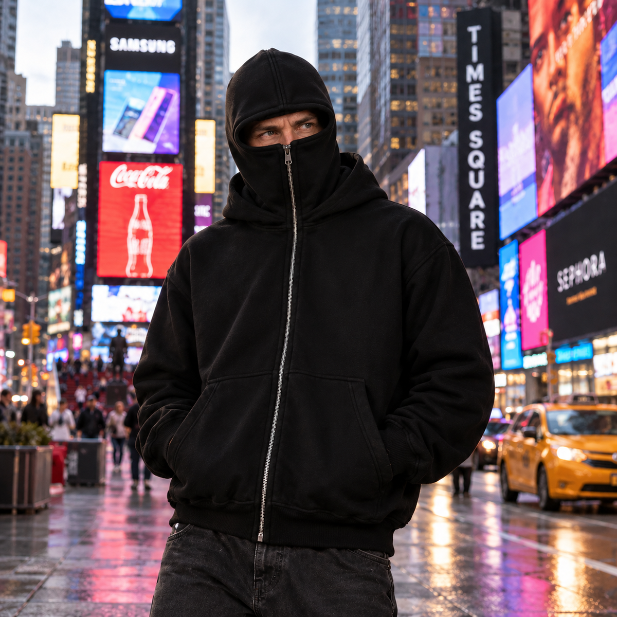 Balaclava Zip-up Hoodie