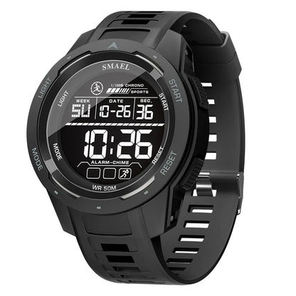 SMAEL-8105 Relógios digitais para homens, esportes LED relógios de pulso, relógio impermeável, cronômetro luz digital, 50m