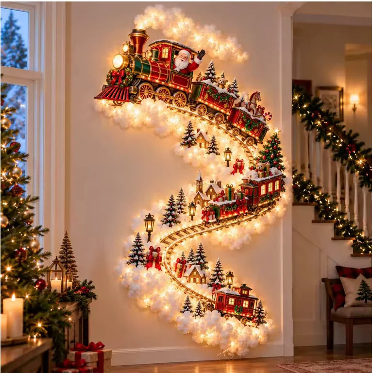 Magisches Weihnachts-Wandlicht-Display