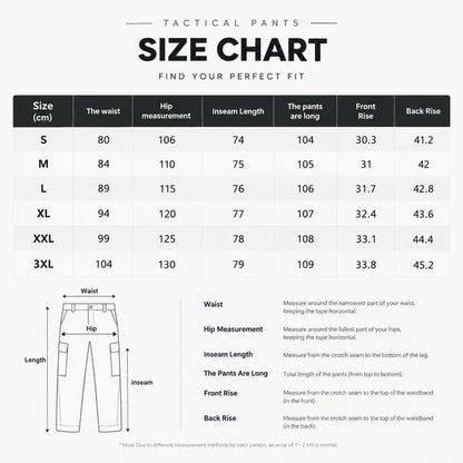 Men's Solid Color Tactical Work Pants