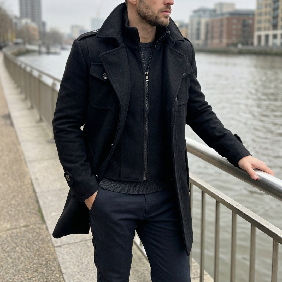 Colton – Klassischer Herrenmantel mit tailliertem Schnitt