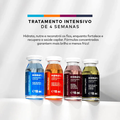Compre Kit Cronograma Capilar + Ganhe Spray Multifuncional e Hidratei Noite Travel Size