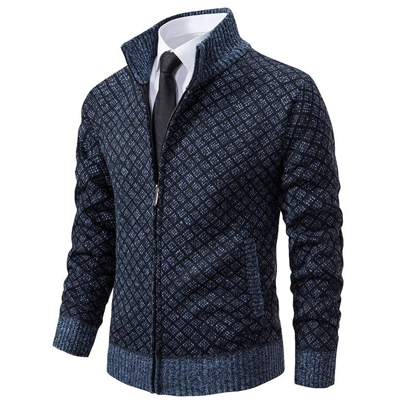 Remy-Doir® Gestricktes Jacquard-Gilet