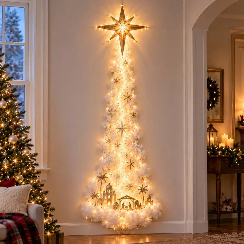 Magisches Weihnachts-Wandlicht-Display