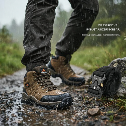 Waterproof hiking boots + free belt
