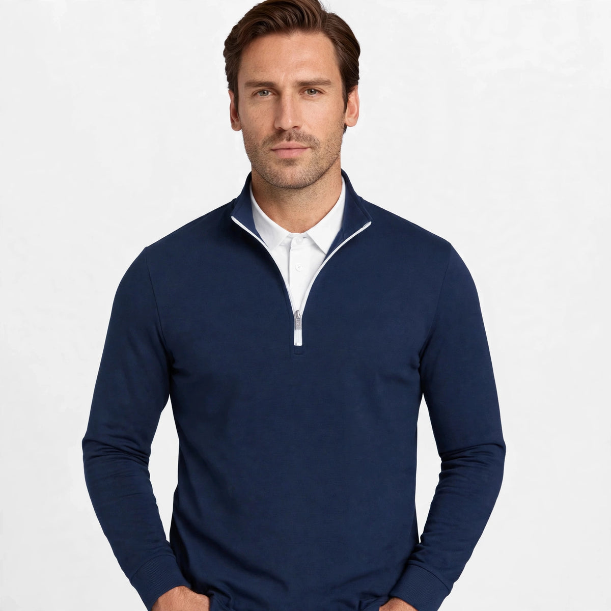 Leon - Men’s Ultra Comfortable 2-in-1 Quarter-Zip