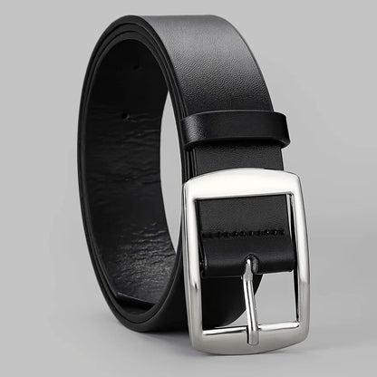 Men’s PU Leather Belt with Metal Buckle