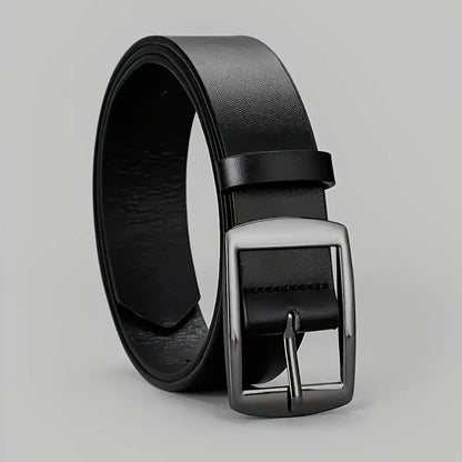 Men’s PU Leather Belt with Metal Buckle