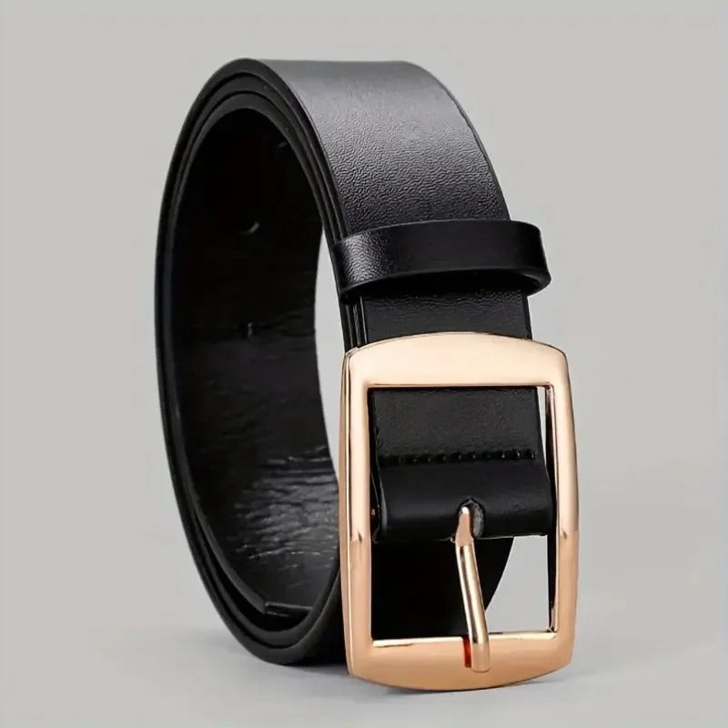 Men’s PU Leather Belt with Metal Buckle