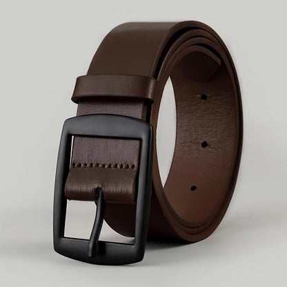 Men’s PU Leather Belt with Metal Buckle