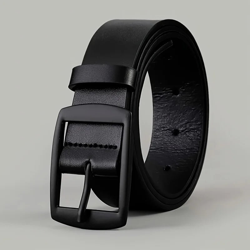 Men’s PU Leather Belt with Metal Buckle